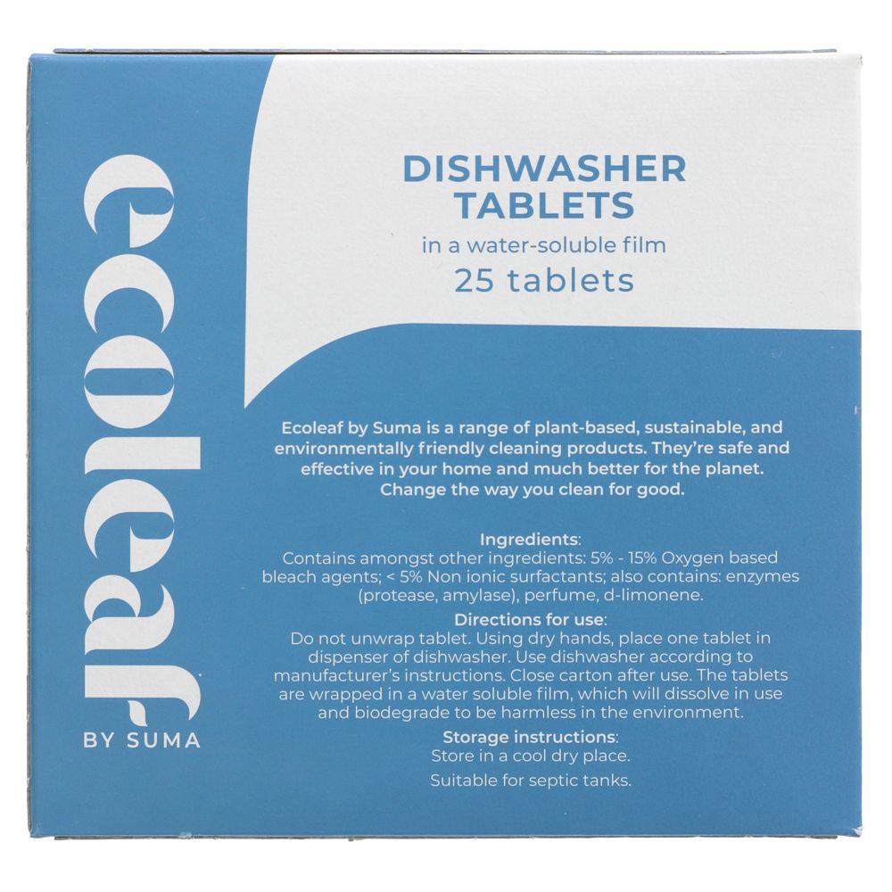 Dishwasher Tablets - 25 Tabs - Ecoleaf - Dishwasher Tablets - Eco Natural Products