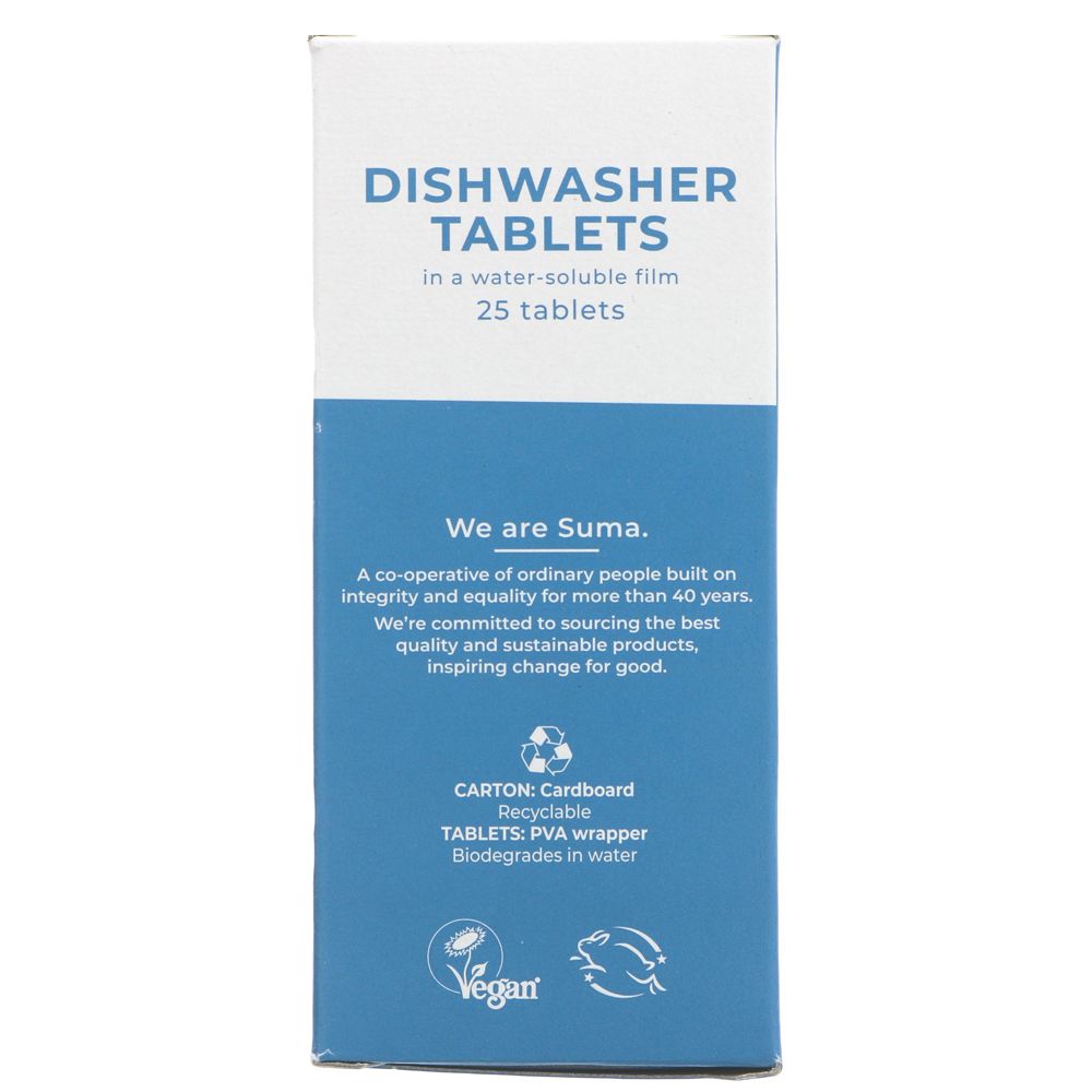 Dishwasher Tablets - 25 Tabs - Eco Natural Products - Ecoleaf - Dishwasher Tablets