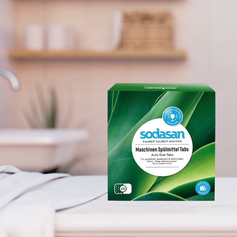 Dishwasher Tablets 25 Tabs - Sodasan - Dishwasher Tablets - Eco Natural Products