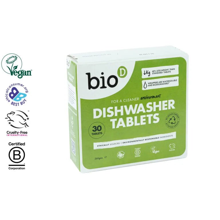 Dishwasher Tablets 30's 360g - Bio - D - Dish Detergent & Soap - Bio - D