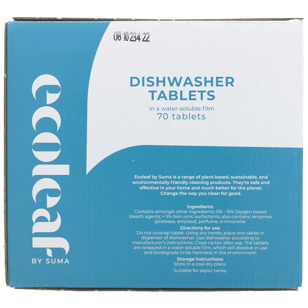 Dishwasher Tablets - 70 Tabs - Ecoleaf - Dishwasher Tablets - Eco Natural Products