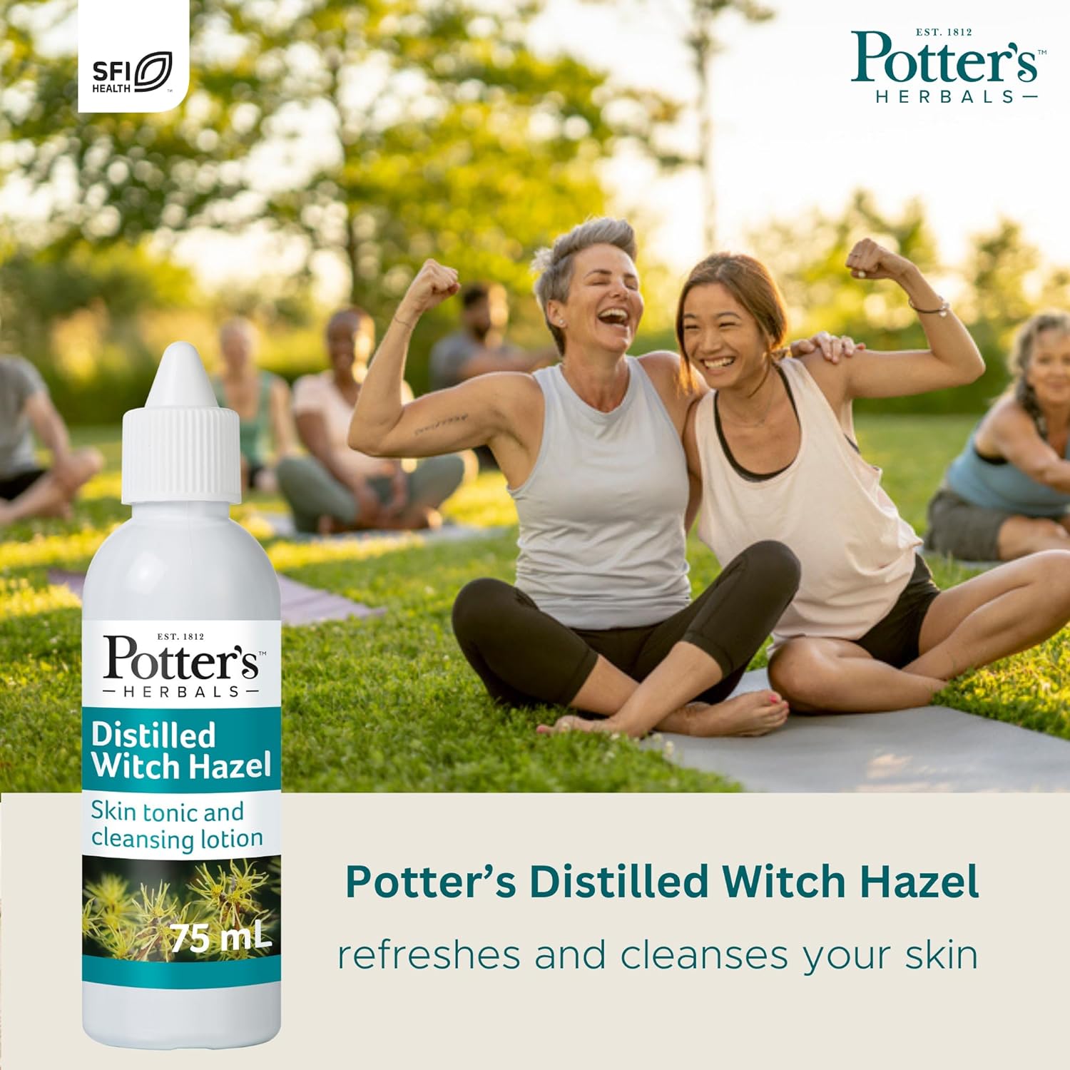 Distilled Witch Hazel 75ml - Potter's Herbals - Toner - Eco Natural Products