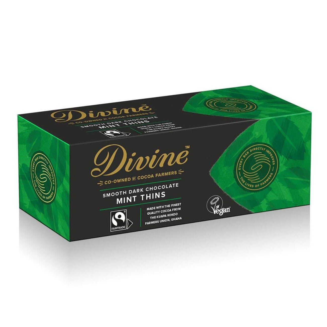 Divine Fairtrade Dark Chocolate Mint After Dinner Thins 200g - Eco Natural Products - Divine Chocolate - Chocolate