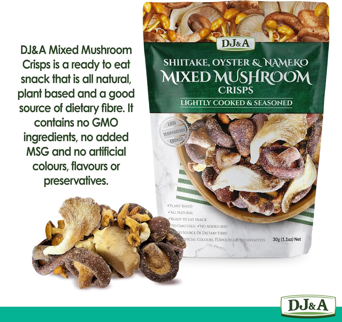 Mixed Mushroom Crisps 30g