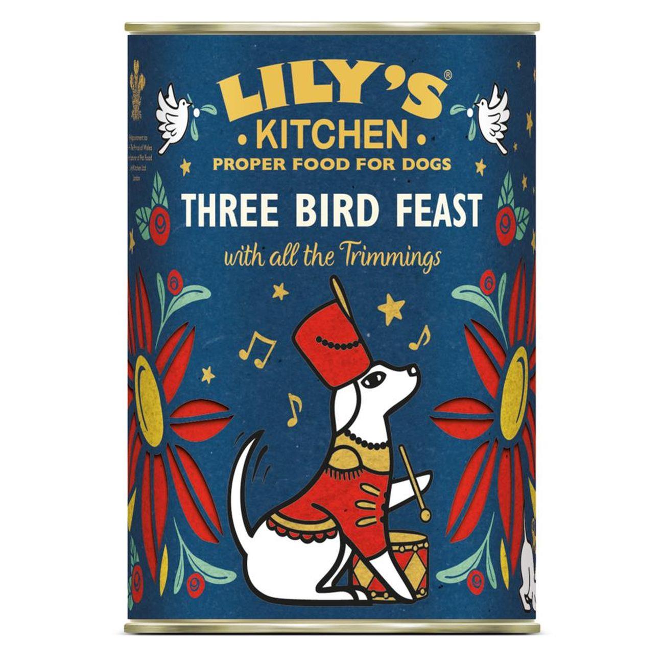 Dog Christmas Three Bird Feast 400g - Eco Natural Products - Lilys Kitchen - Christmas food dog