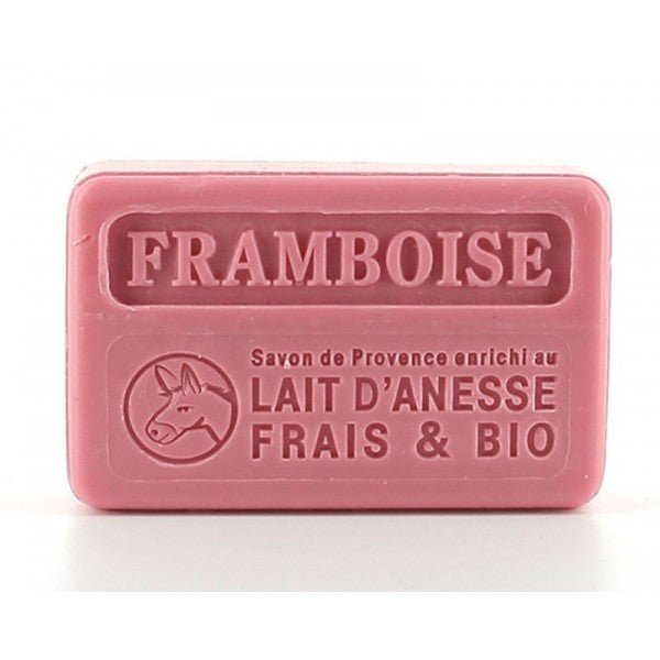 Donkey Milk Soap Raspberry 100g - FouFour - Savon de Marseille - Bar Soap - Eco Natural Products