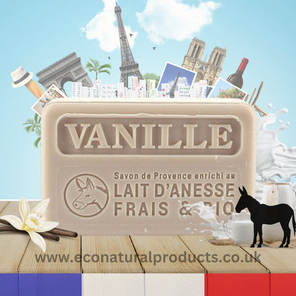 Donkey Milk Soap Vanilla 100g - FouFour - Savon de Marseille - Bar Soap - Eco Natural Products