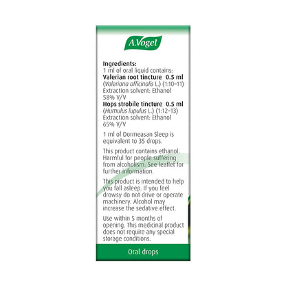 Dormeasan Valerian - Hops Oral Drops 50ml - A. Vogel - Herbal Supplements - Eco Natural Products