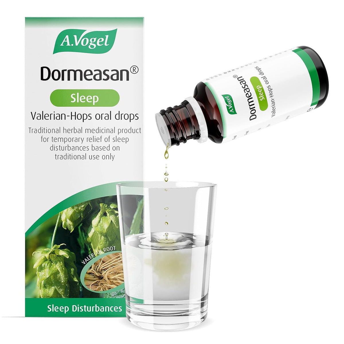 Dormeasan Valerian - Hops Oral Drops 50ml - A. Vogel - Herbal Supplements - Eco Natural Products
