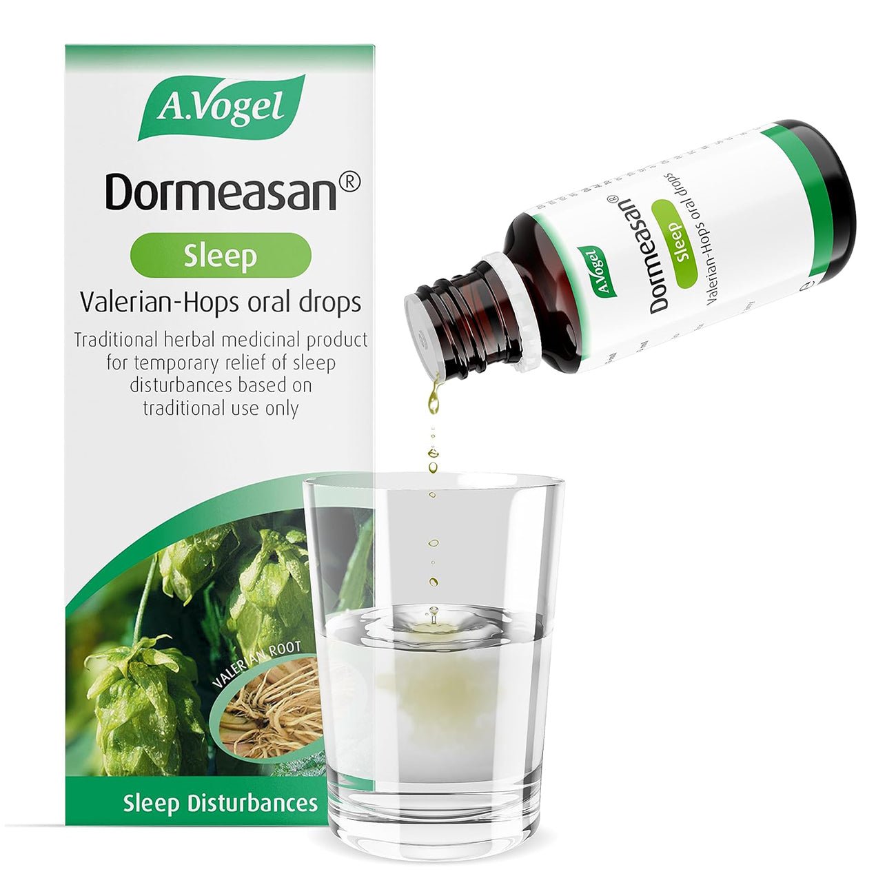 Dormeasan Valerian - Hops Oral Drops 50ml - A. Vogel - Herbal Supplements - Eco Natural Products