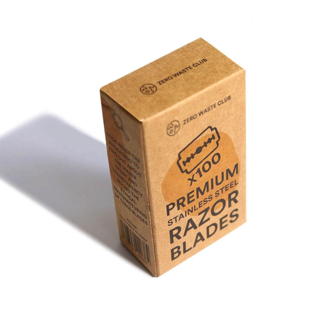 Double Edge Safety Razor Blades Pack of 100 - Zero Waste Club - Razor blades - Eco Natural Products