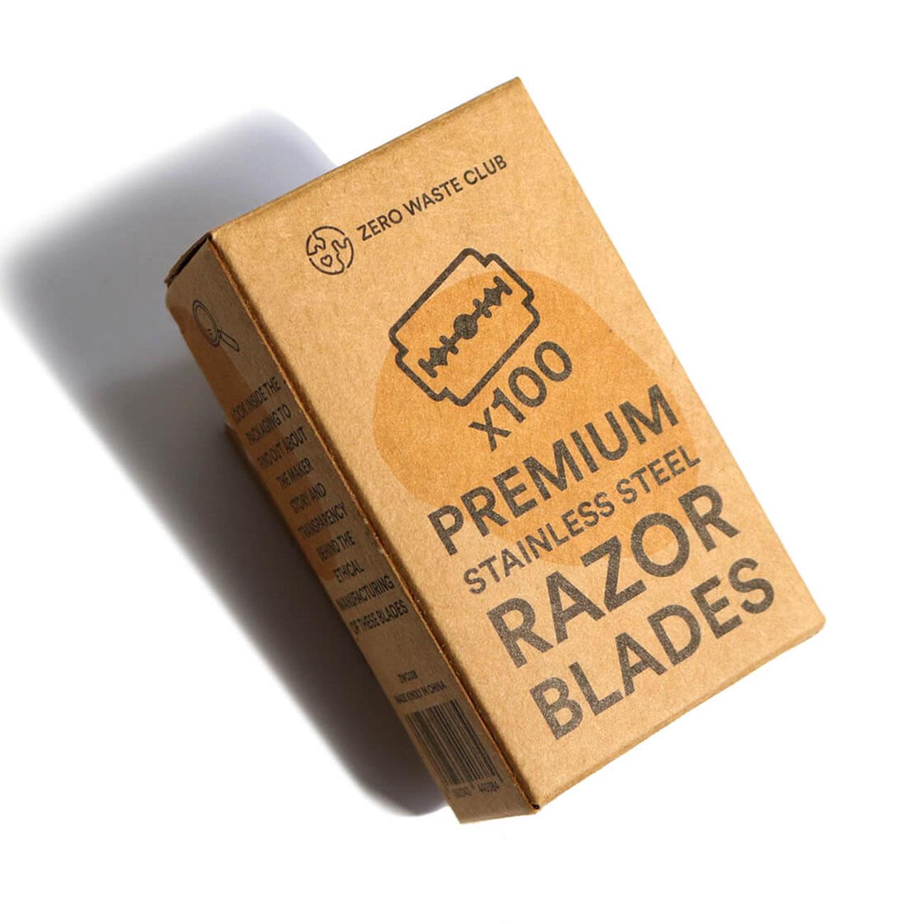 Double Edge Safety Razor Blades Pack of 100 - Zero Waste Club - Razor blades - Eco Natural Products
