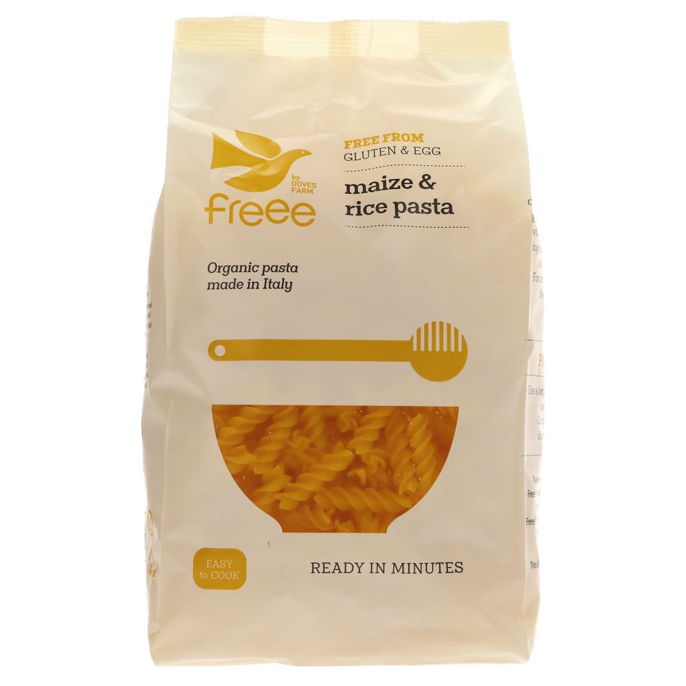 Freee Organic Maize and Rice Fusilli Gluten Free Pasta 500g