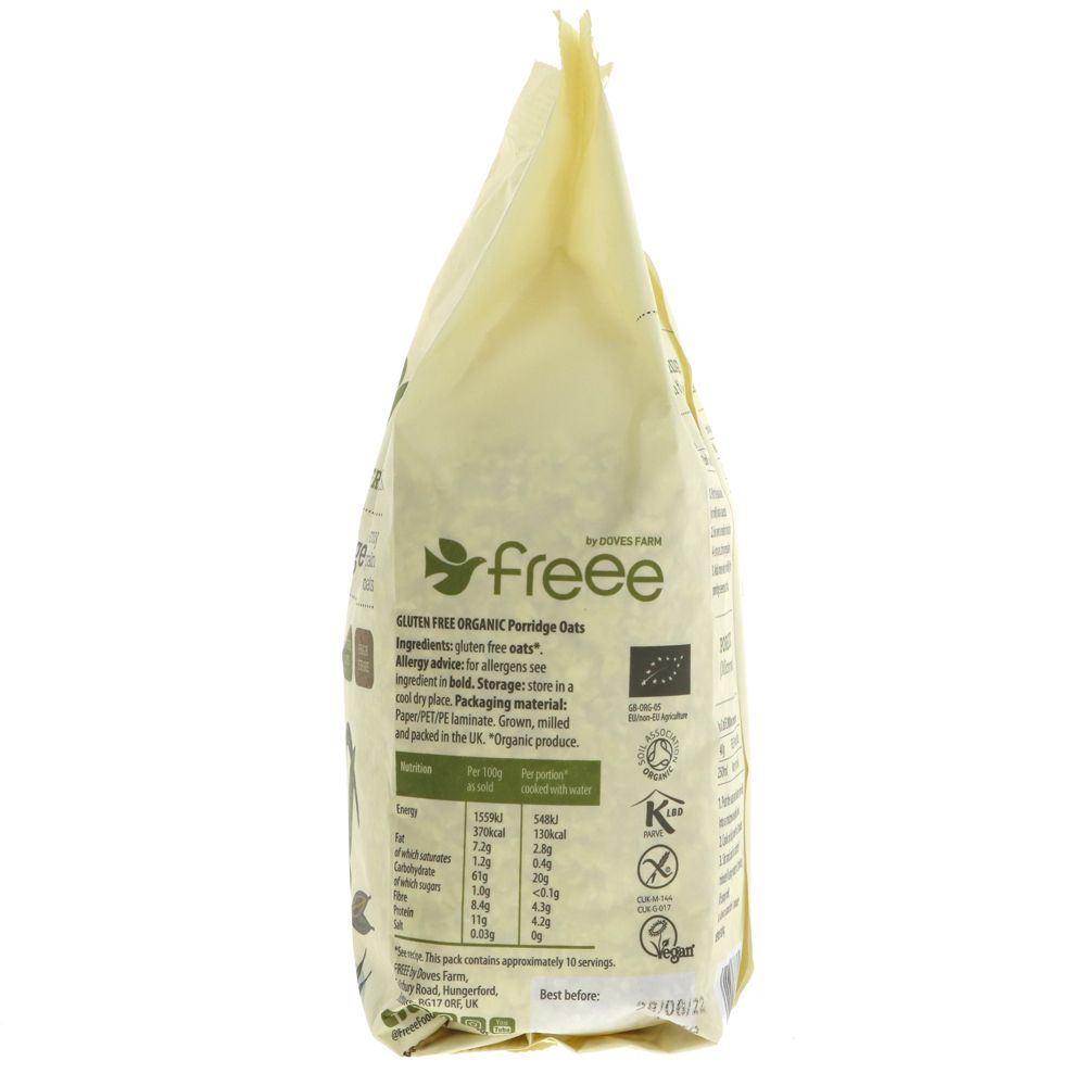 Freee Organic Gluten Free Porridge Oats 430g