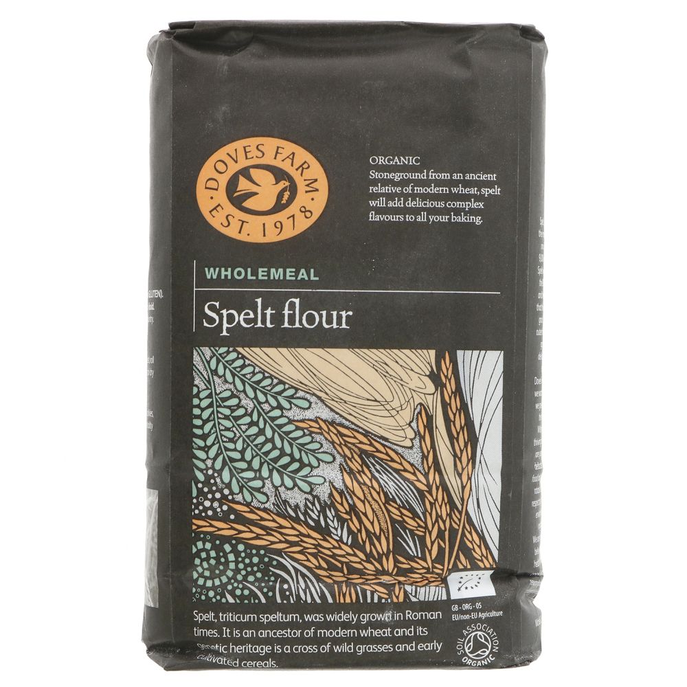 Organic Spelt Wholemeal Flour 1kg