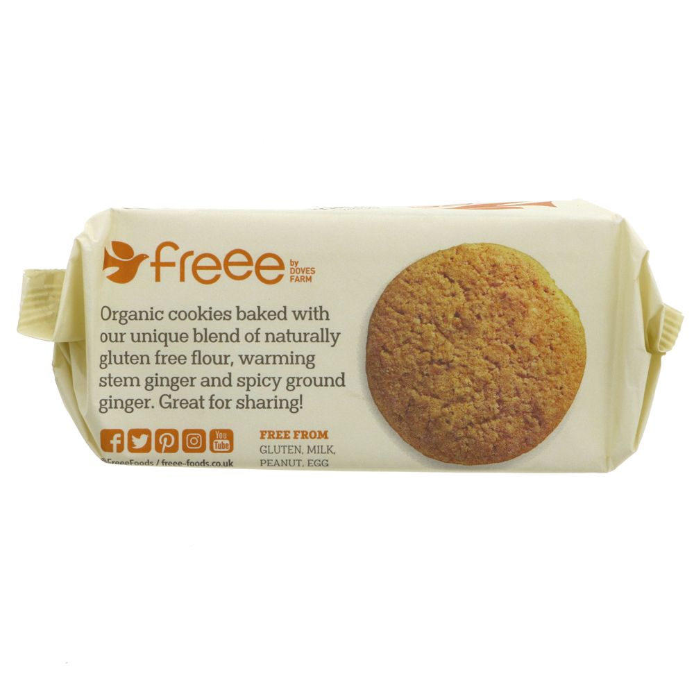 Freee Organic Stem Ginger Cookies 150g BBE02.11.2023