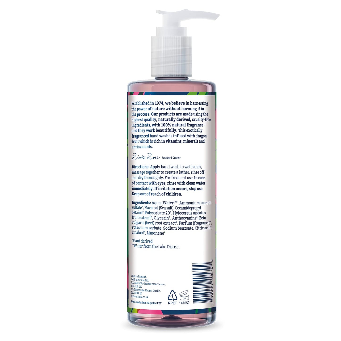 Dragon Fruit Hand Wash 400ml - Faith in Nature - Hand Wash - Eco Natural Products
