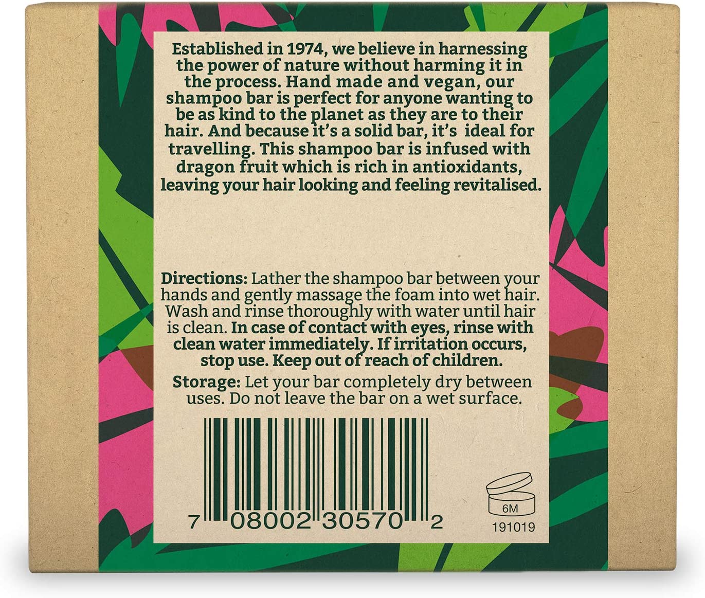 Dragon Fruit Shampoo Bar 85g - Faith in Nature - Shampoo - Eco Natural Products