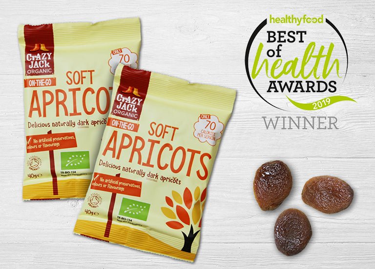 Dried Apricots Soft Ready to Eat Organic 200g - Crazy Jack - Fruit snack - Eco Natural Products