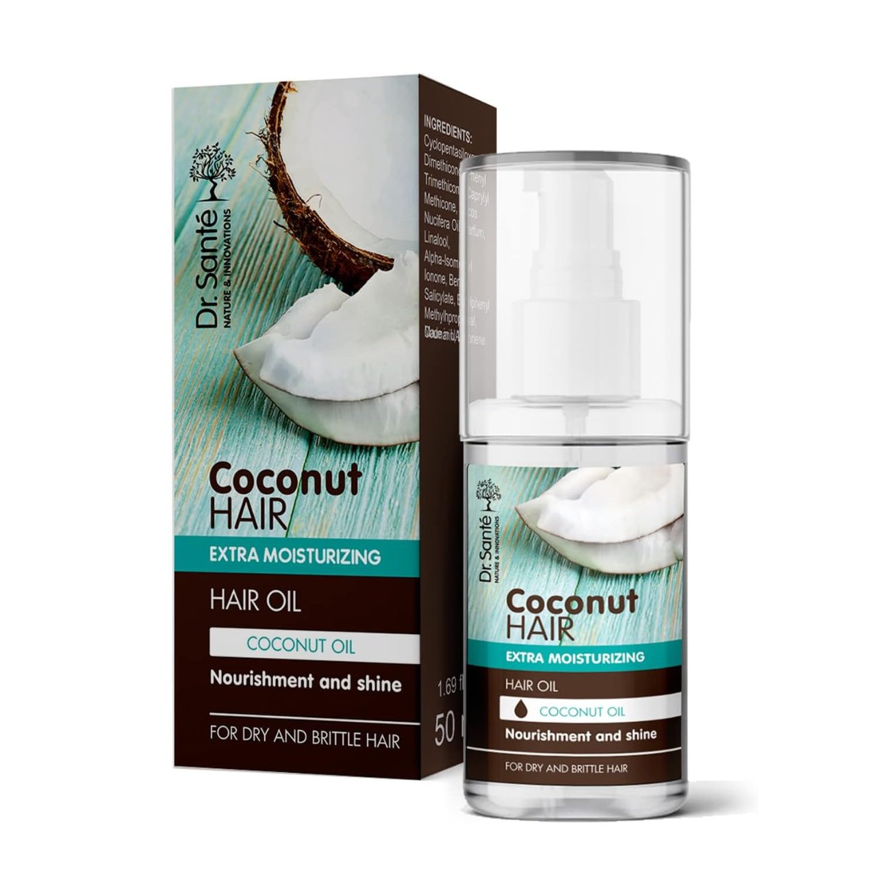 Dr.Sante Coconut Hair Oil 50ml - Eco Natural Products - Dr. Sante - Hair Oil