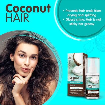 Dr.Sante Coconut Hair Oil 50ml - Dr. Sante - Hair Oil - Eco Natural Products