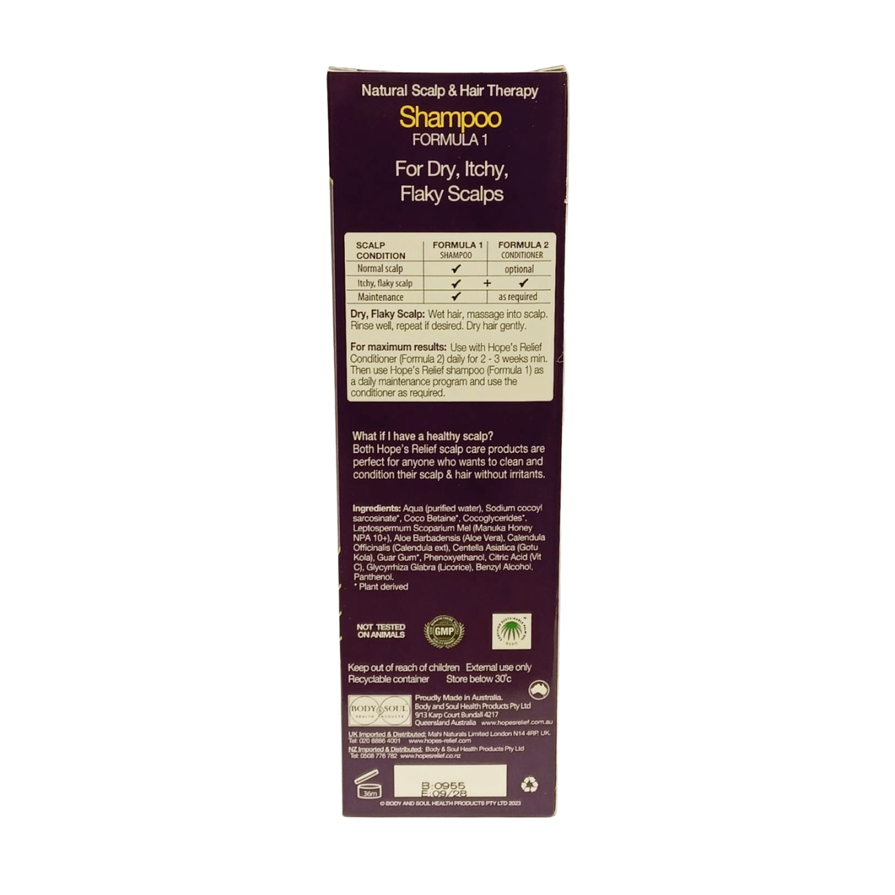 Dry, Itchy, Flaky Scalp Shampoo 200ml - Hopes Relief - Shampoo - Hopes Relief