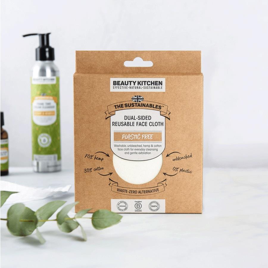 Dual - Sided Reusable Face Cloth 1pc - Beauty Kitchen - Cleansing Pad - Eco Natural Products