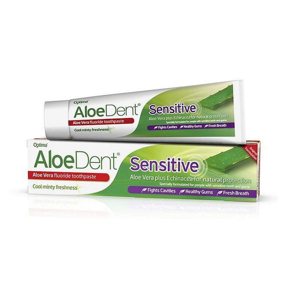 Duo Pack Sensitive Toothpaste 2 x 100ml - Aloe Dent - Aloe Dent