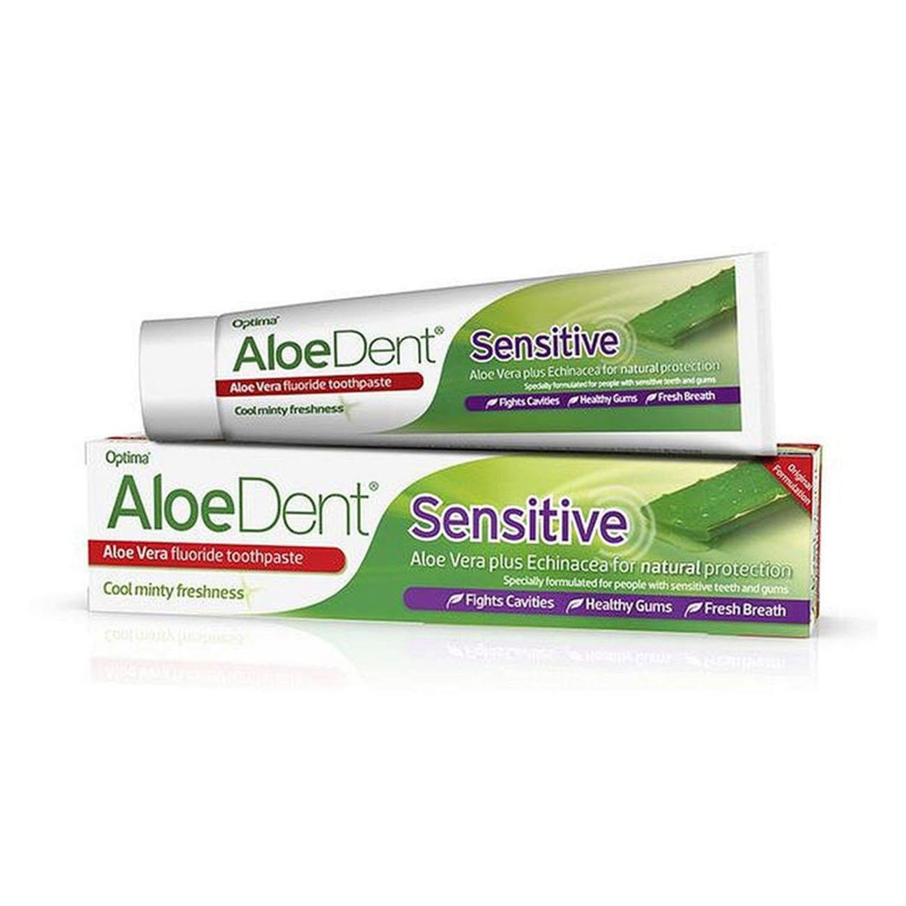 Duo Pack Sensitive Toothpaste 2 x 100ml - Aloe Dent - Aloe Dent