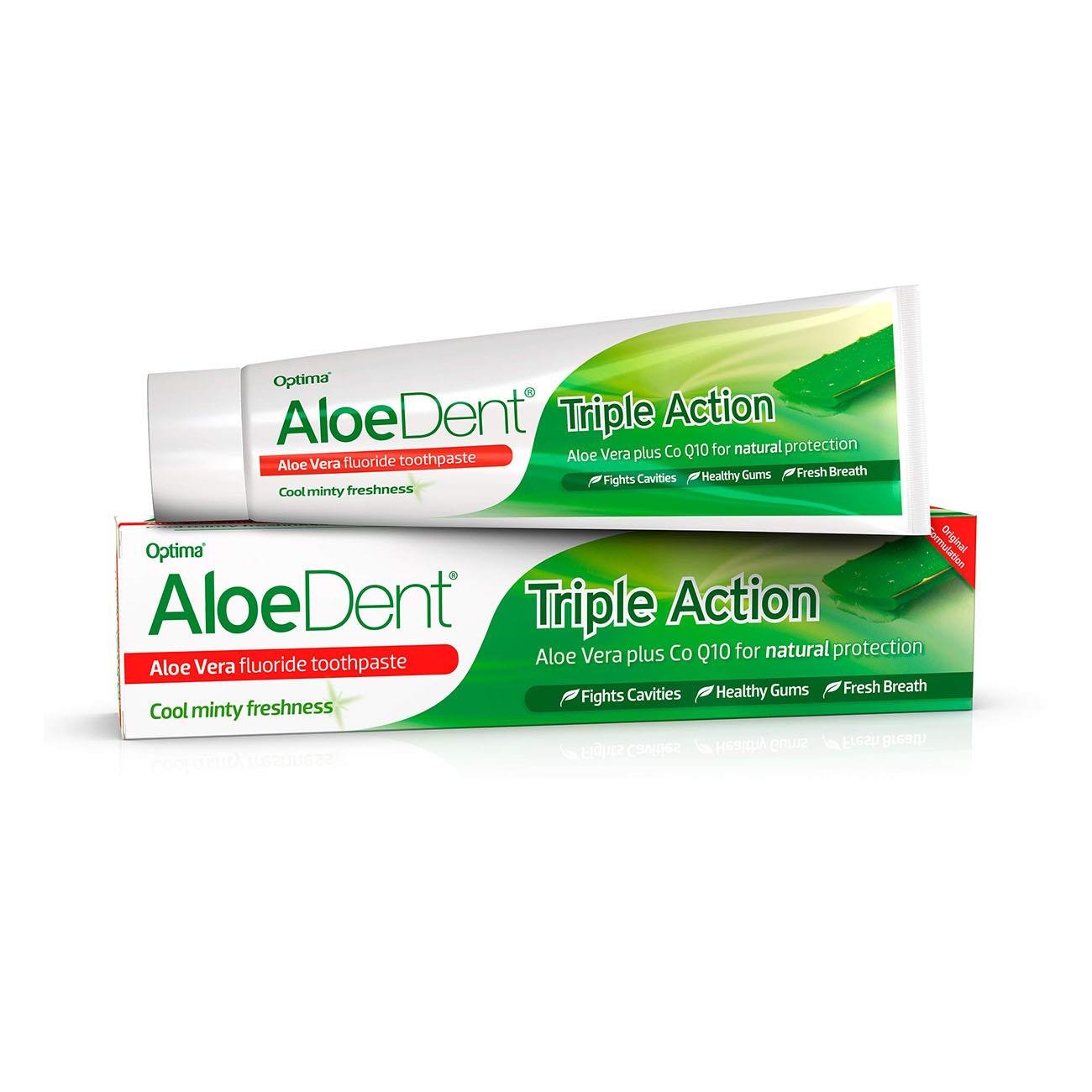 Duo Pack Triple Action Toothpaste 2 x 100ml - Aloe Dent - Aloe Dent