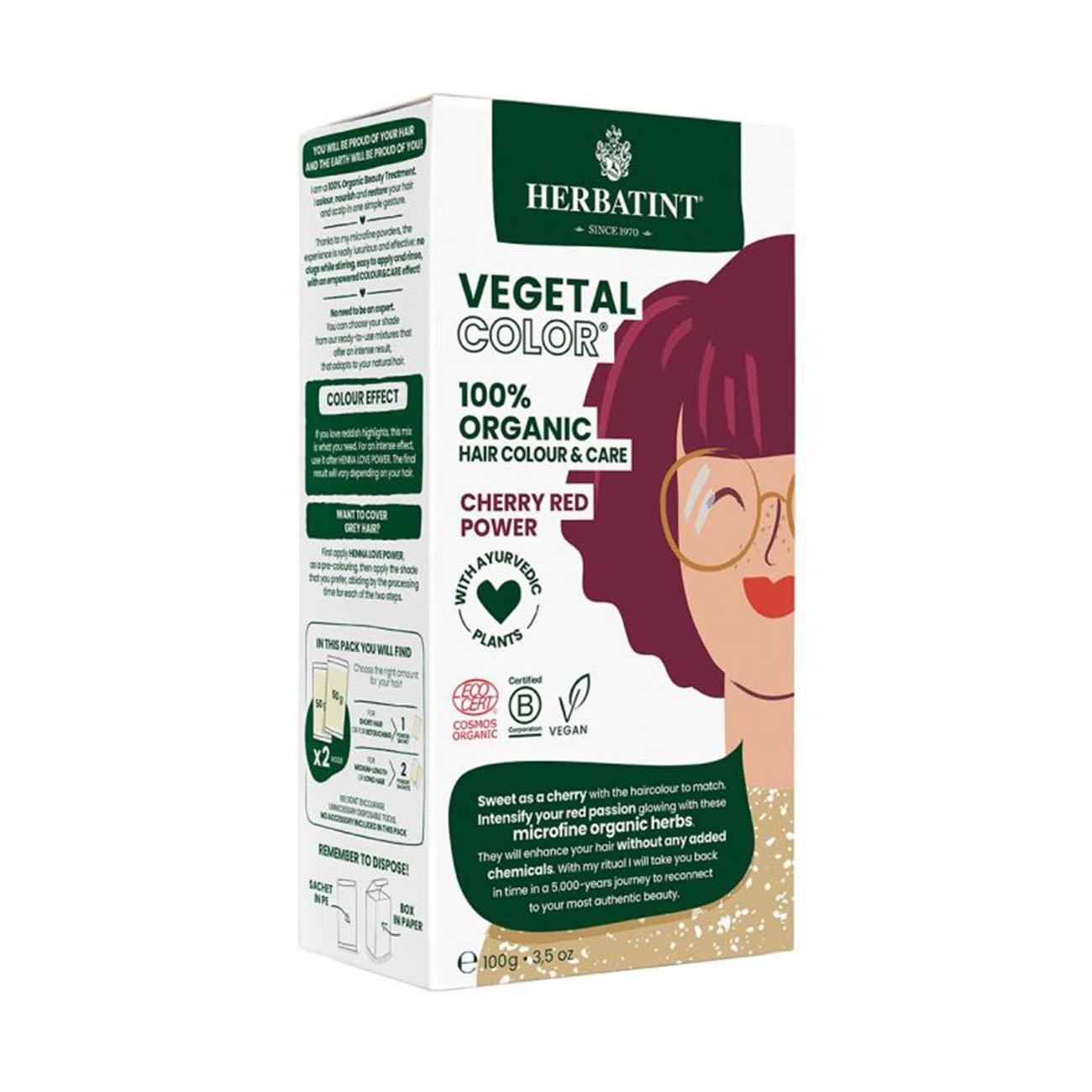 Organic Cherry Red Power Vegetal Colour 100g