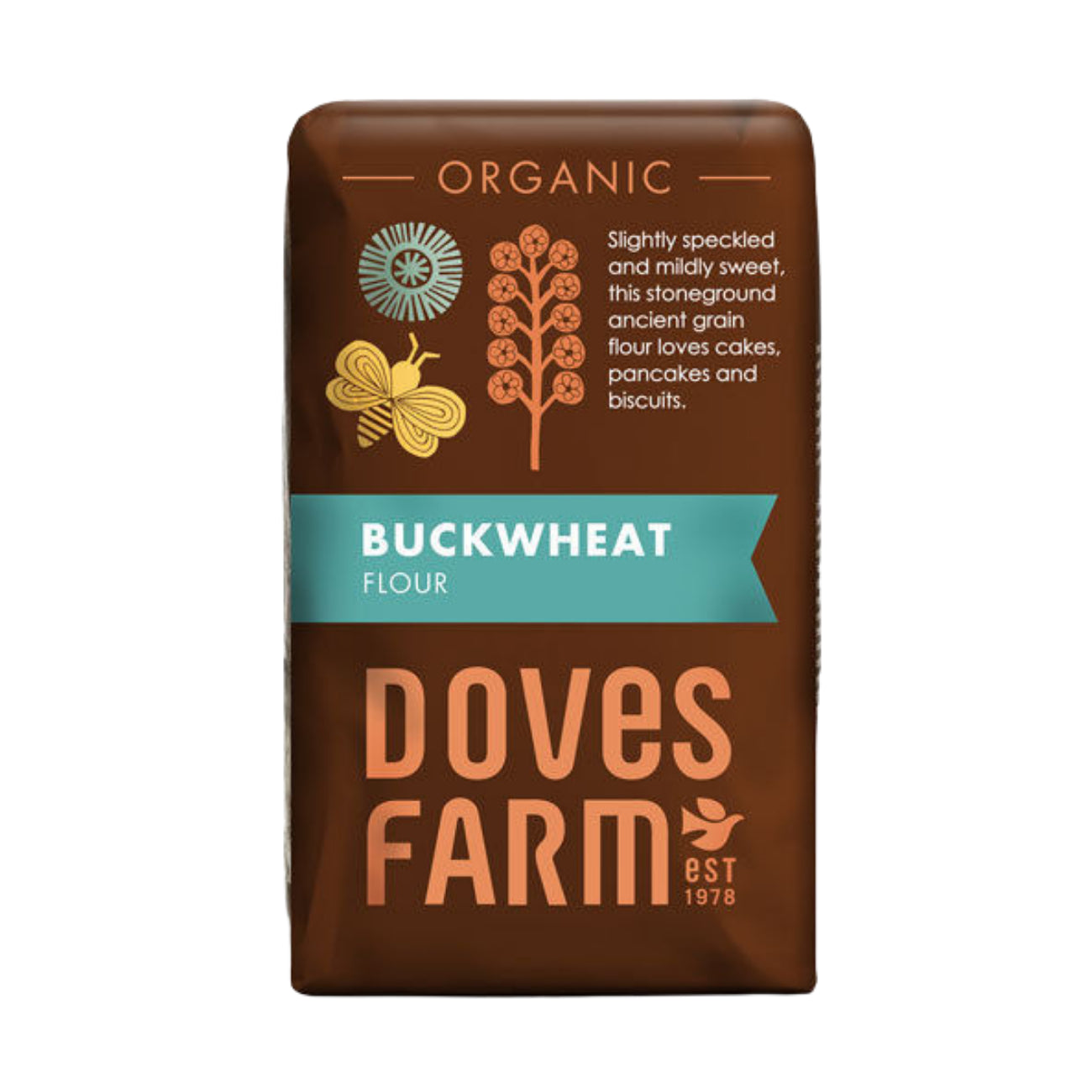 Organic Wholegrain Buckwheat Flour 1kg BBE.01.11.2023