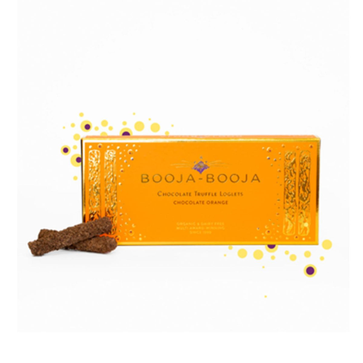 Organic Chocolate Orange Christmas Truffle Loglets 115g