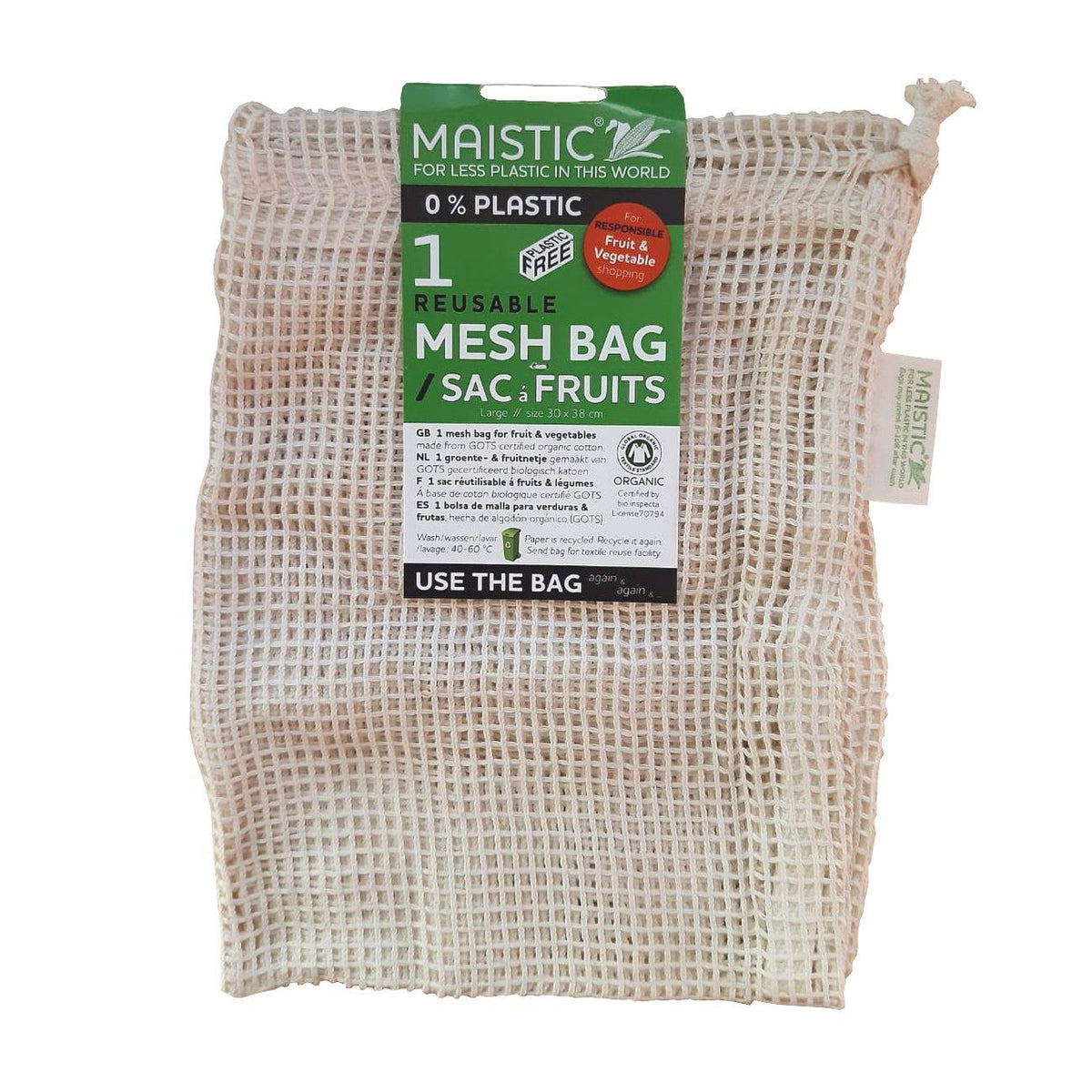 Cotton Fruit'n Veggie Reusable bag 1 pcs