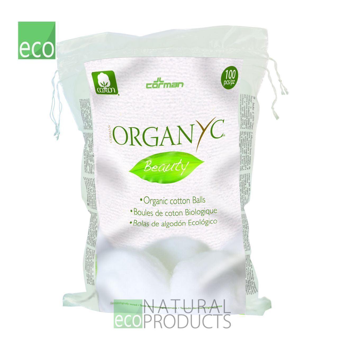 100% Biodegradable Cotton Balls 100pcs Packaging has been opened and resealed. See Photos.