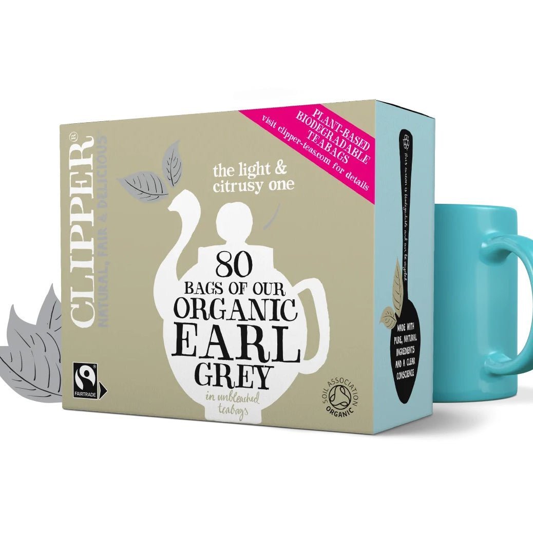 Earl Grey Black Tea 80 Bags - Eco Natural Products - Clipper - Black Tea