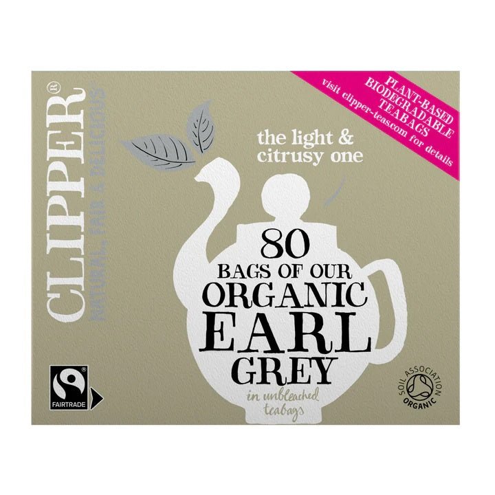 Earl Grey Black Tea 80 Bags - Eco Natural Products - Clipper - Black Tea