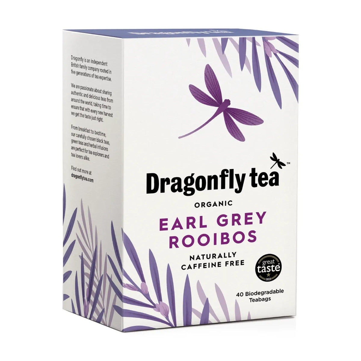 Earl Grey Rooibos Tea 40 Bags - Dragonfly Tea - Teas - Dragonfly Tea