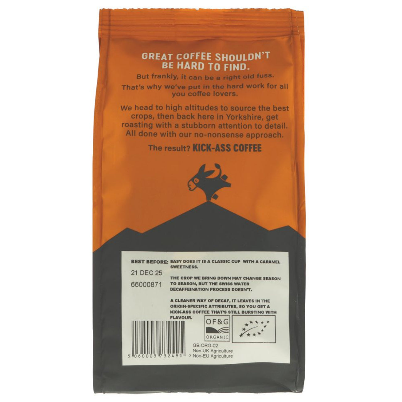 Easy Does It Decaf Coffee 200g - Grumpy Mule Coffee - Coffee Beans & Ground Coffee - Grumpy Mule Coffee