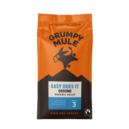 Easy Does It Decaf Ground Coffee 200g - Grumpy Mule Coffee - Coffee Beans & Ground Coffee - Eco Natural Products