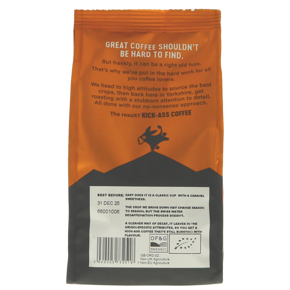 Easy Does It Decaf Whole Bean 200g - Grumpy Mule Coffee - Coffee Beans & Ground Coffee - Eco Natural Products