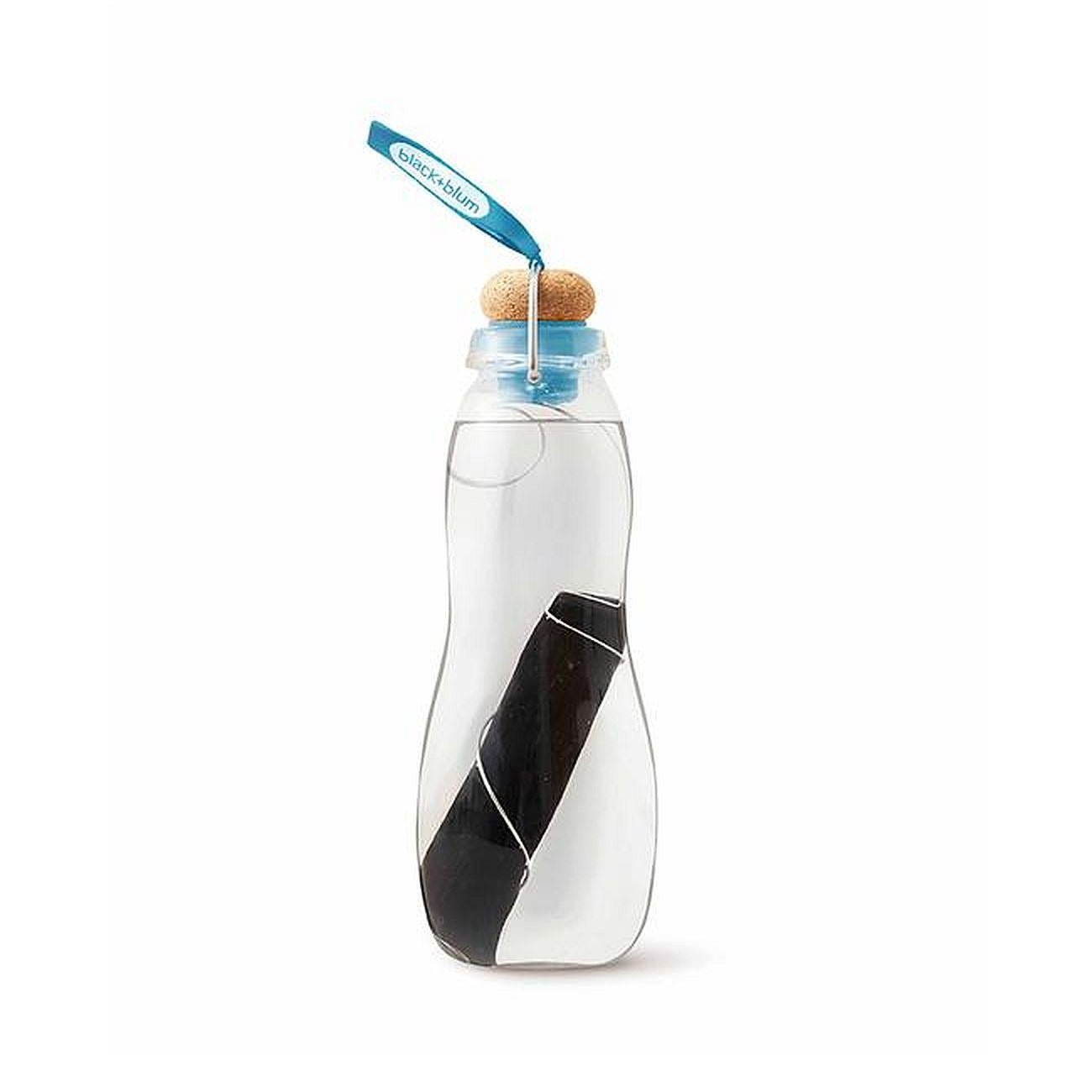 Eau Good Glass Water Bottle Blue 650ml - Eco Natural Products - Black+Blum - Water Bottle