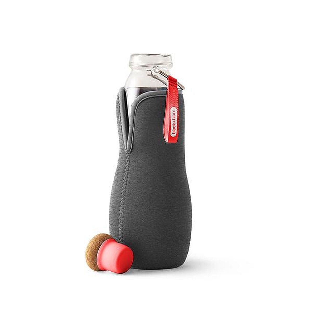 Eau Good Glass Water Bottle Red 650ml - Black+Blum - Water Bottle - Eco Natural Products