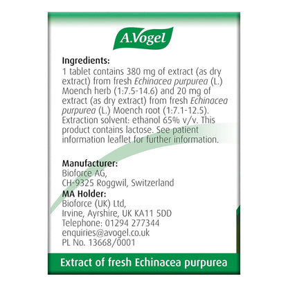 Echinaforce 120 Tabs - A. Vogel - Herbal Supplements - Eco Natural Products