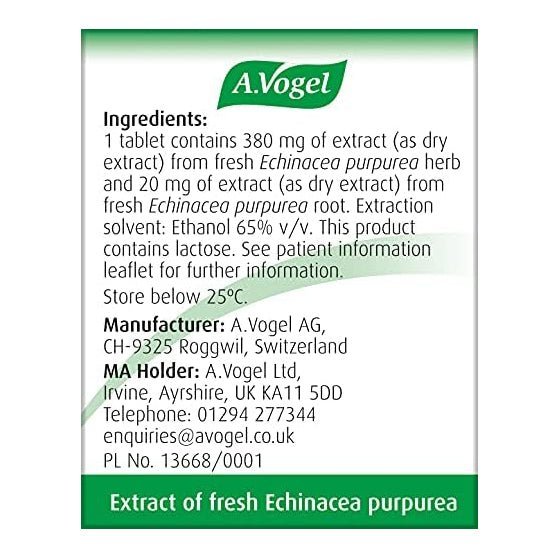 Echinaforce 42 Tabs - A. Vogel - Herbal Supplements - Eco Natural Products