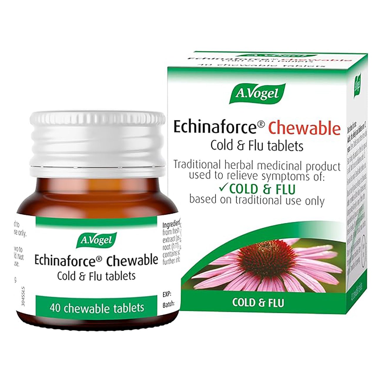 Echinaforce Chewable 40 Tabs - Eco Natural Products - A. Vogel - Herbal Supplements