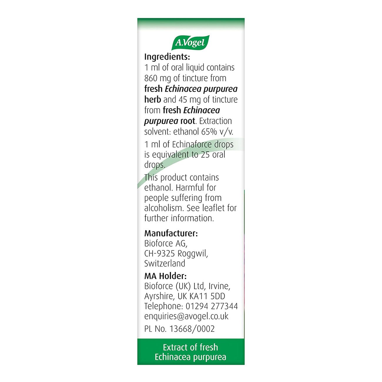 Echinaforce Echinacea Drops 15ml - Eco Natural Products - A. Vogel - Herbal Supplements