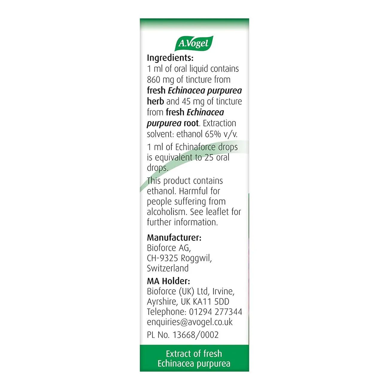 Echinaforce Echinacea Drops 15ml EXP 12.2025 - A. Vogel - Herbal Supplements - A. Vogel