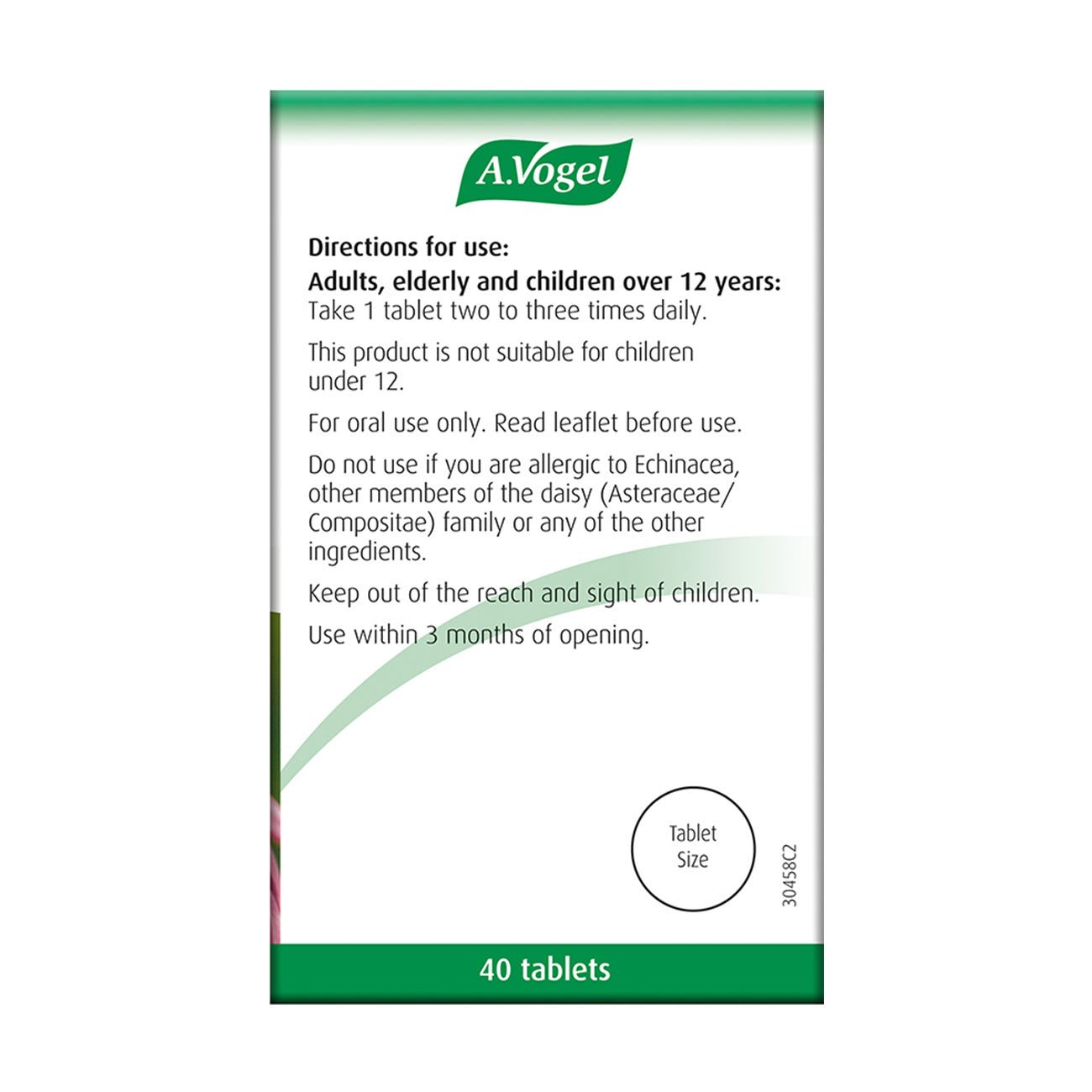 Echinaforce Forte Cold & Flu Tablets Echinacea 40's - A. Vogel - Herbal Supplement - Eco Natural Products