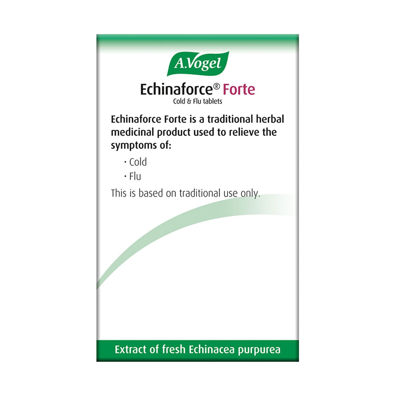 Echinaforce Forte Cold & Flu Tablets Echinacea 40's - A. Vogel - Herbal Supplement - Eco Natural Products